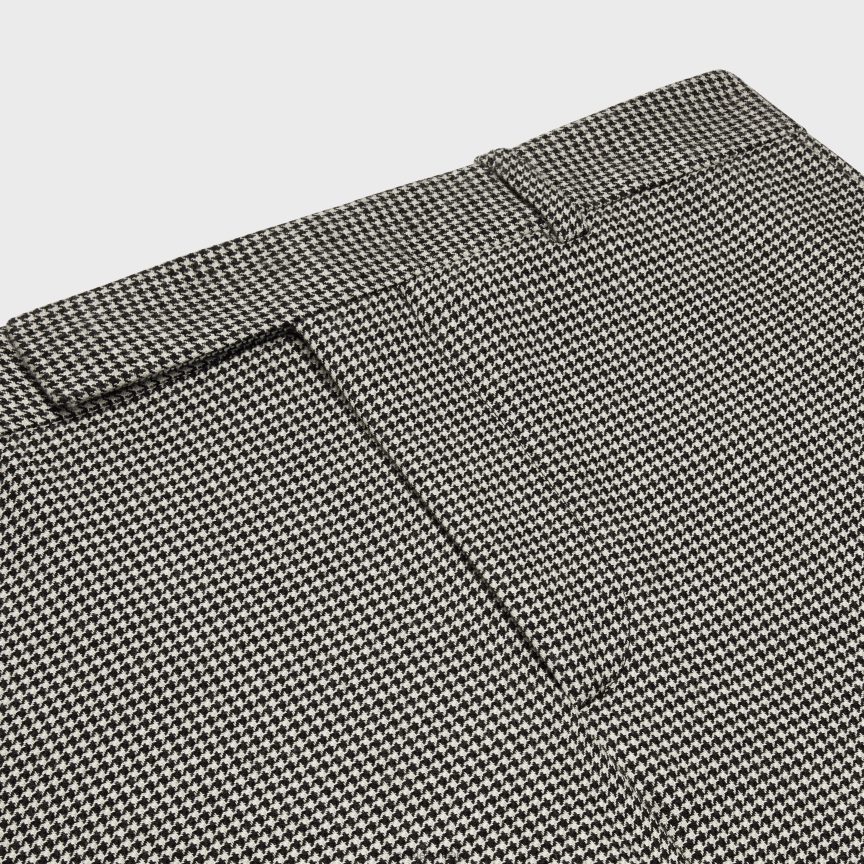 ruházat CELINE kiszélesedő nadrág gyapjúból és kasmírból craie/noir férfiak J6P4881896