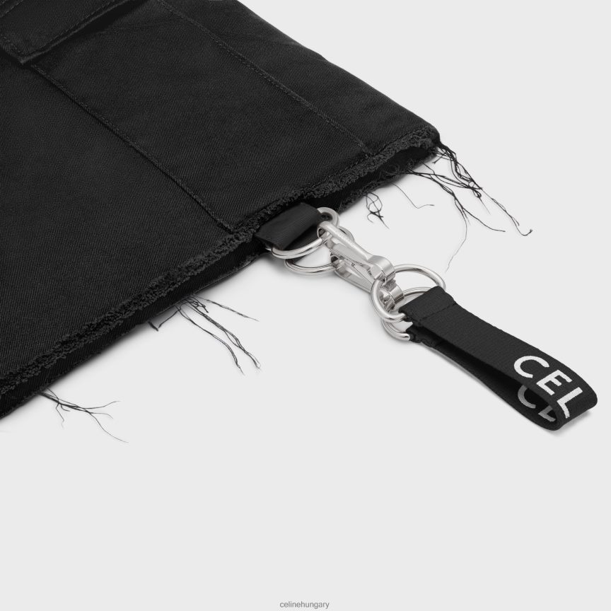 ruházat CELINE rövidnadrág pamut pánttal fekete férfiak J6P4882021