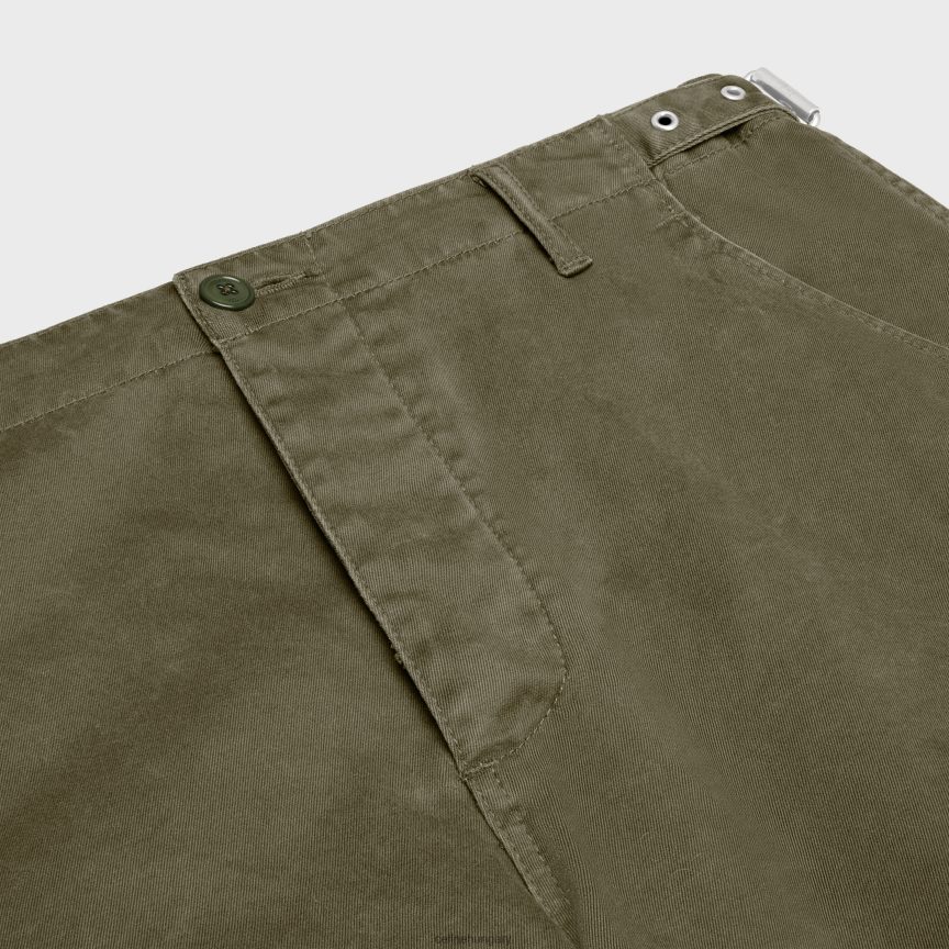 ruházat CELINE rövidnadrág pamut pánttal keki zöld férfiak J6P4882023