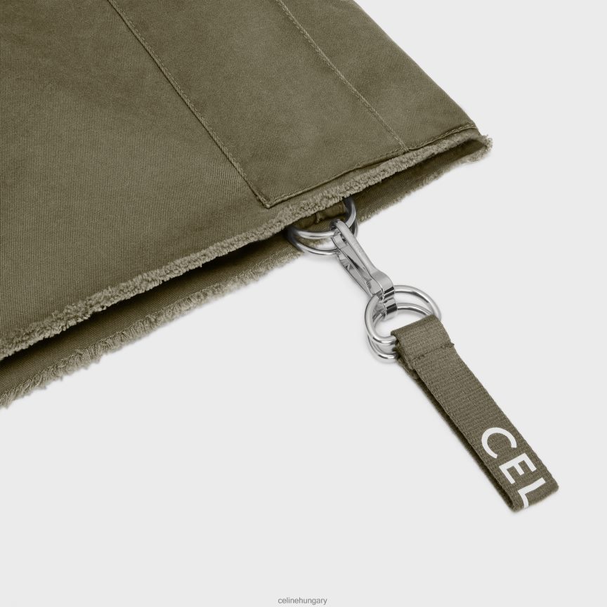 ruházat CELINE rövidnadrág pamut pánttal keki zöld férfiak J6P4882023