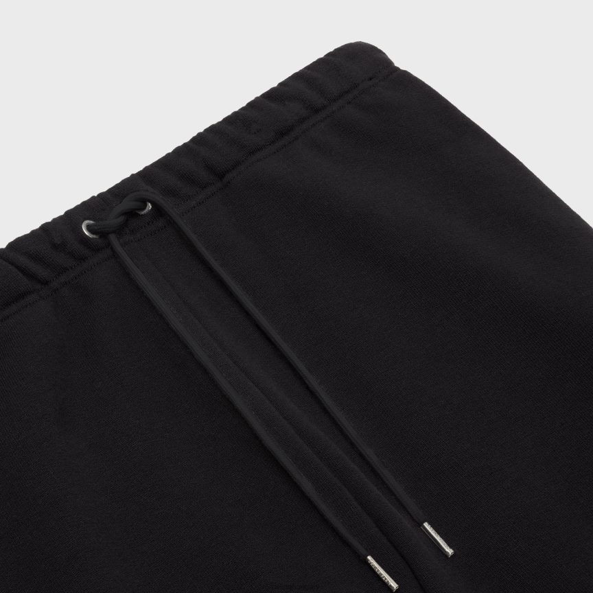 ruházat CELINE rövidnadrág pamut polárból fekete-fehér férfiak J6P4882025