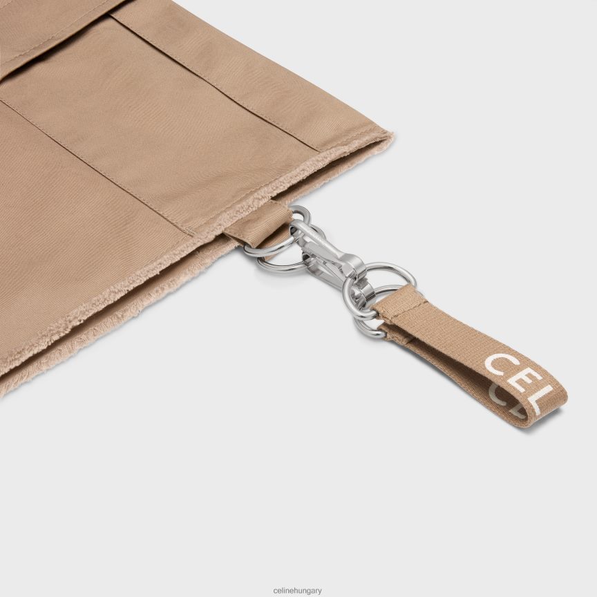 ruházat CELINE rövidnadrág pamutvászon pánttal bézs férfiak J6P4882022