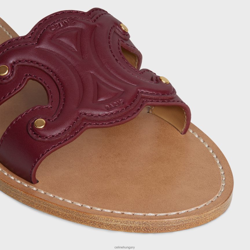 cipő CELINE triumph öszvér borjúbőrben világos bordó nők J6P488997