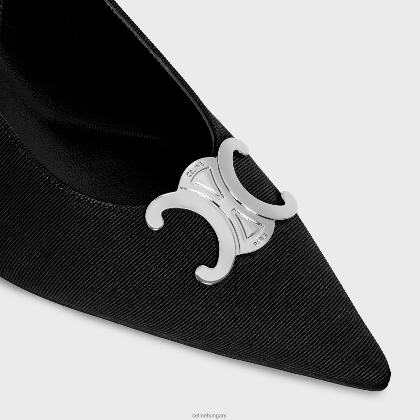 cipő CELINE alma triomphe slingback a gros-grain fekete nők J6P488976