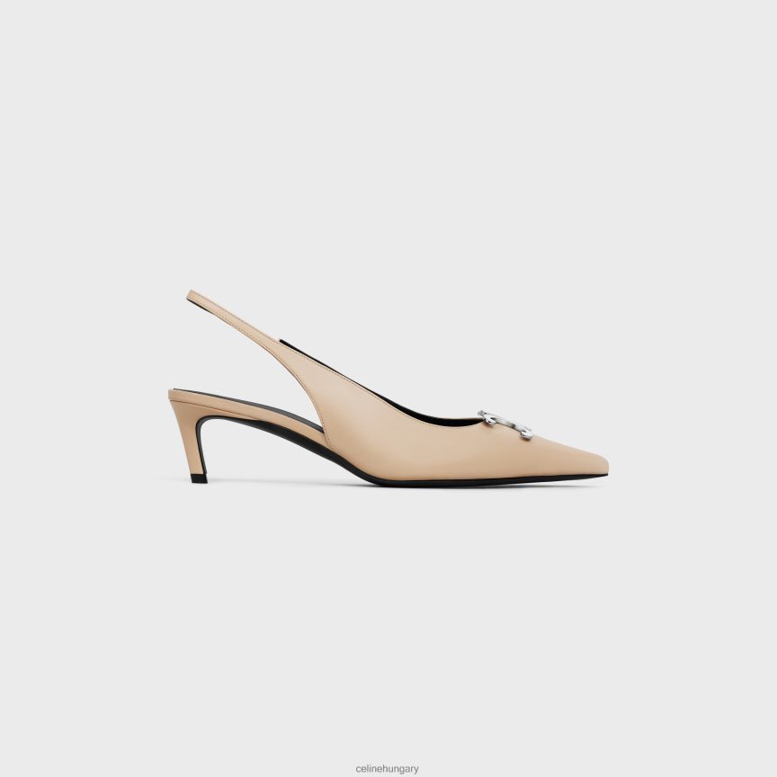 cipő CELINE alma triomphe slingback báránybőrben bézs nők J6P488919