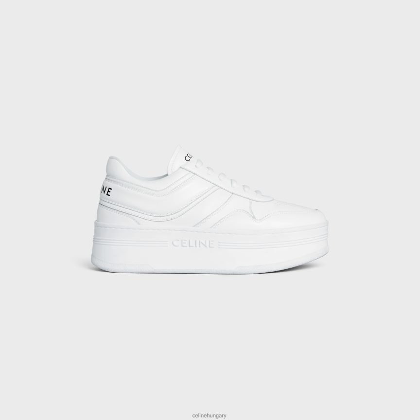 cipő CELINE blokk tornacipő borjúbőr éktalppal optika fehér nők J6P4881013