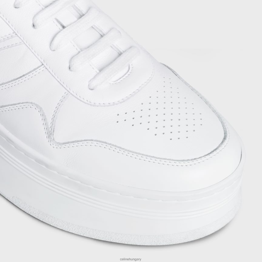 cipő CELINE blokk tornacipő borjúbőr éktalppal optika fehér nők J6P4881013