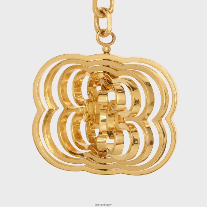 kiegészítők CELINE triomphe helix varázslat sárgarézből Arany nők J6P488531