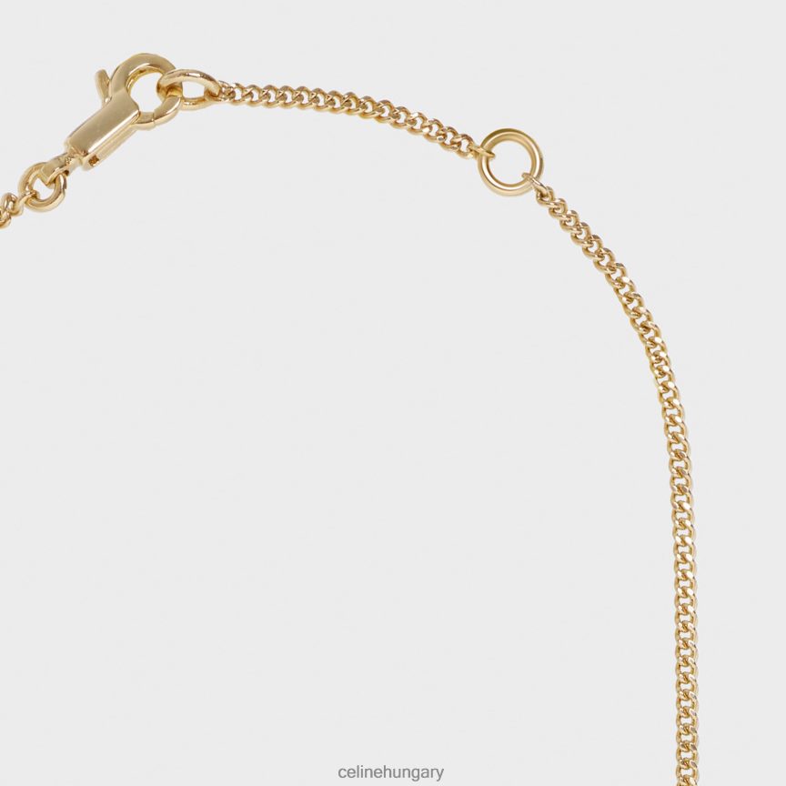kiegészítők CELINE ábécé d sárgaréz nyaklánc bevonattal Arany nők J6P4881327