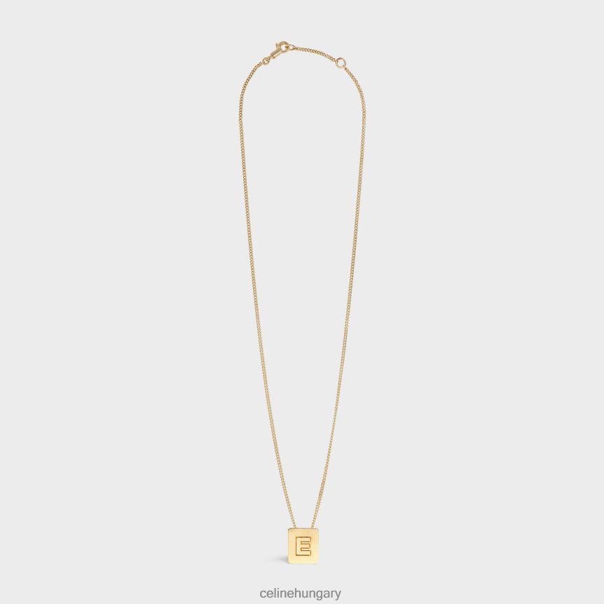 kiegészítők CELINE ábécé e nyaklánc sárgaréz kivitelben Arany nők J6P4881328
