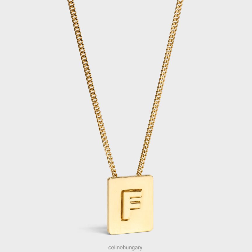 kiegészítők CELINE ábécé f nyaklánc sárgaréz kivitelben Arany nők J6P4881329
