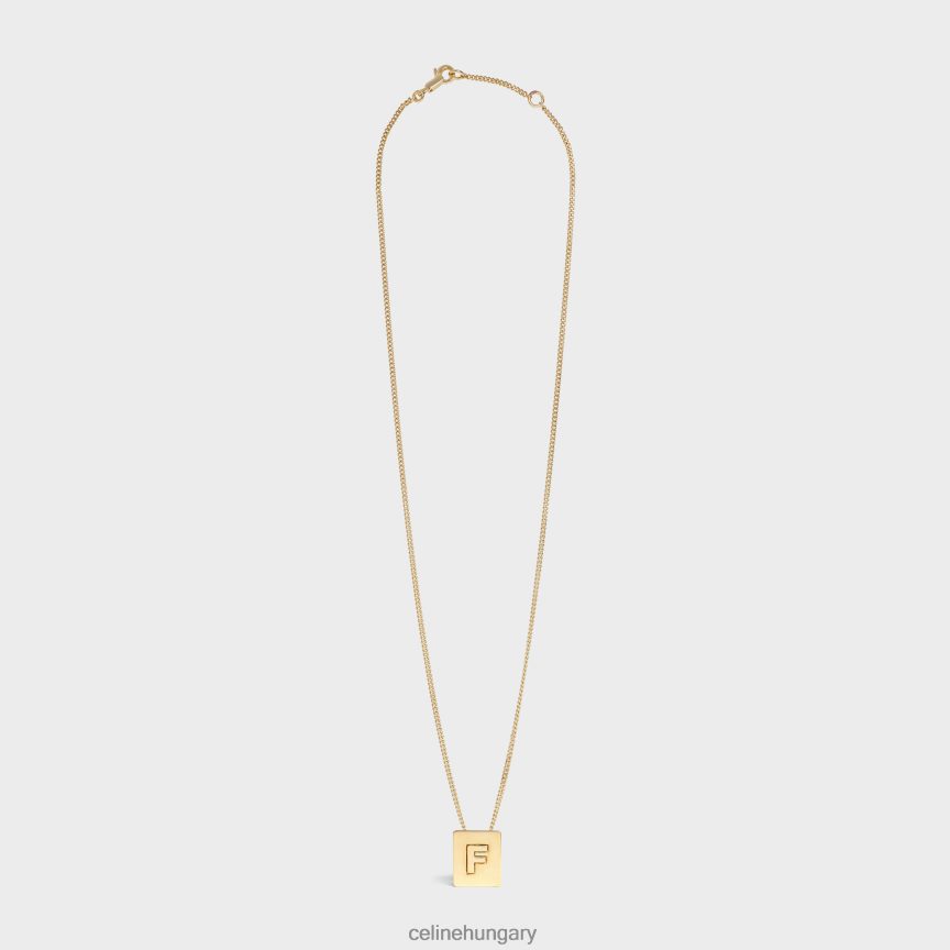 kiegészítők CELINE ábécé f nyaklánc sárgaréz kivitelben Arany nők J6P4881329