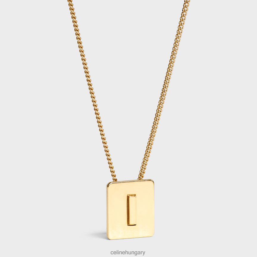 kiegészítők CELINE ábécé i nyaklánc sárgaréz kivitelben Arany nők J6P4881332