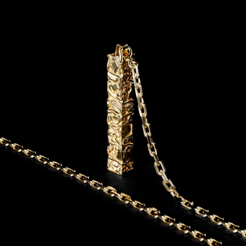 kiegészítők CELINE cesar projekt kompressziós nyaklánc vermeil színben Arany nők J6P4881361