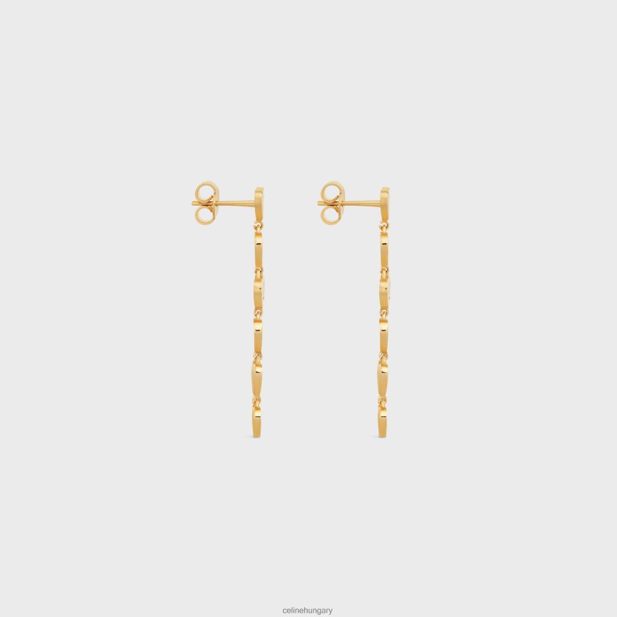 kiegészítők CELINE coeur sárgaréz fülbevaló kivitelezéssel Arany nők J6P4881264