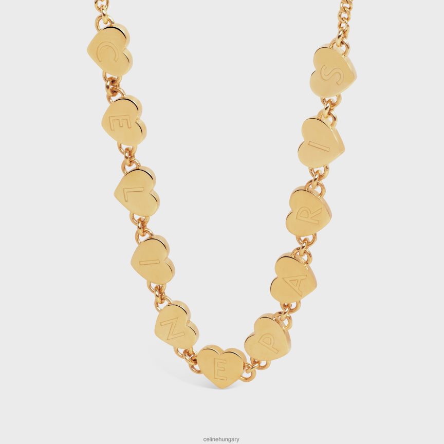 kiegészítők CELINE coeur sárgaréz karkötő felülettel Arany nők J6P4881263