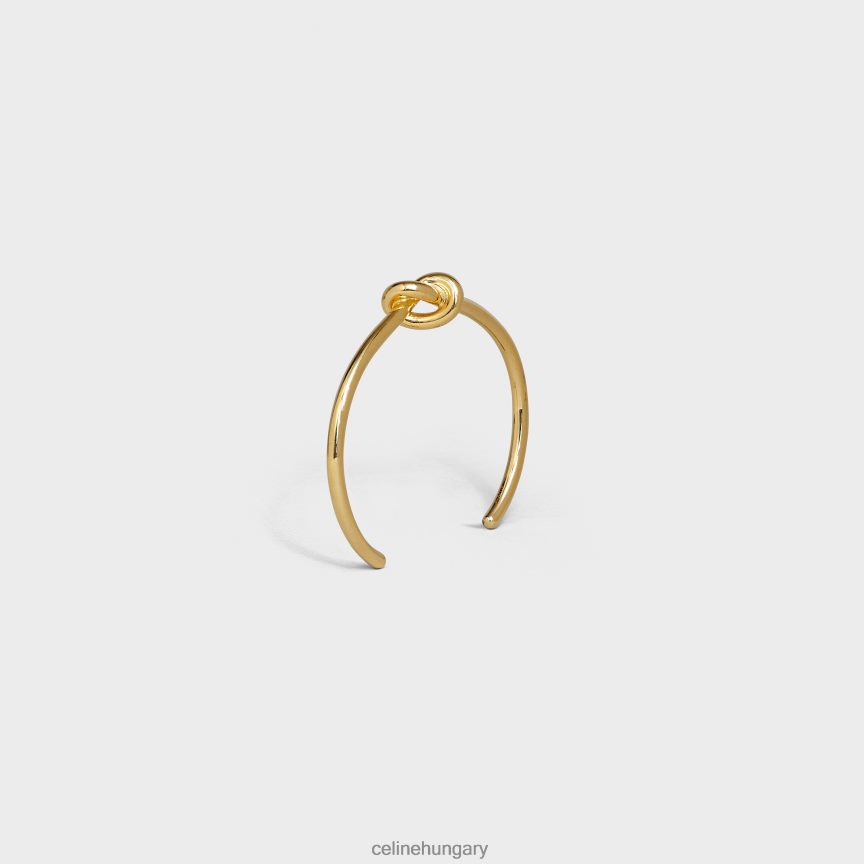 kiegészítők CELINE csomó extravékony sárgaréz karkötő felülettel Arany nők J6P4881367