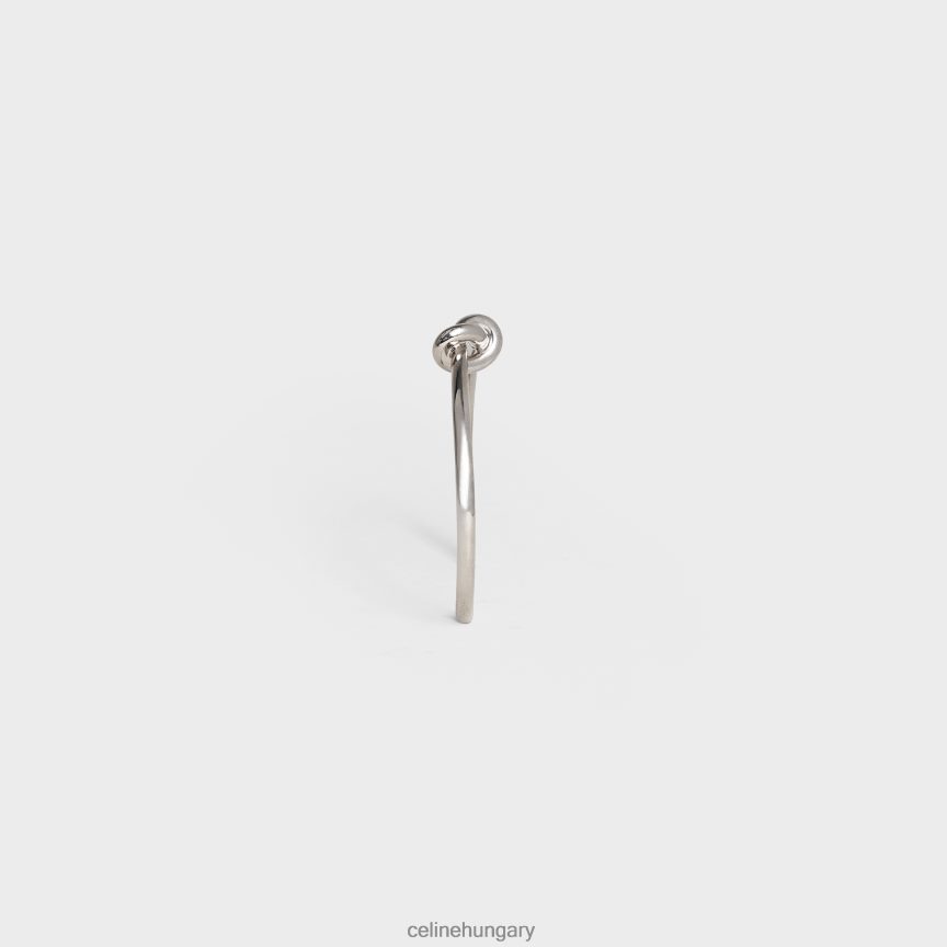 kiegészítők CELINE csomós extravékony sárgaréz karkötő ródium bevonattal ezüst nők J6P4881368