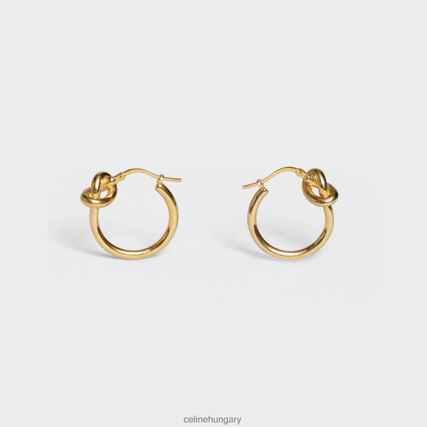kiegészítők CELINE csomós kis karika sárgaréz kivitelben Arany nők J6P4881351
