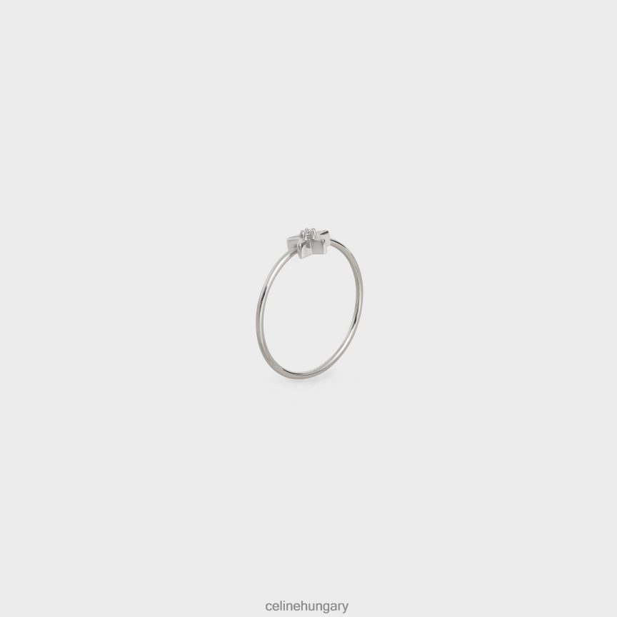 kiegészítők CELINE etoile gyémánt gyűrű fehér arany és fehér nők J6P4881420