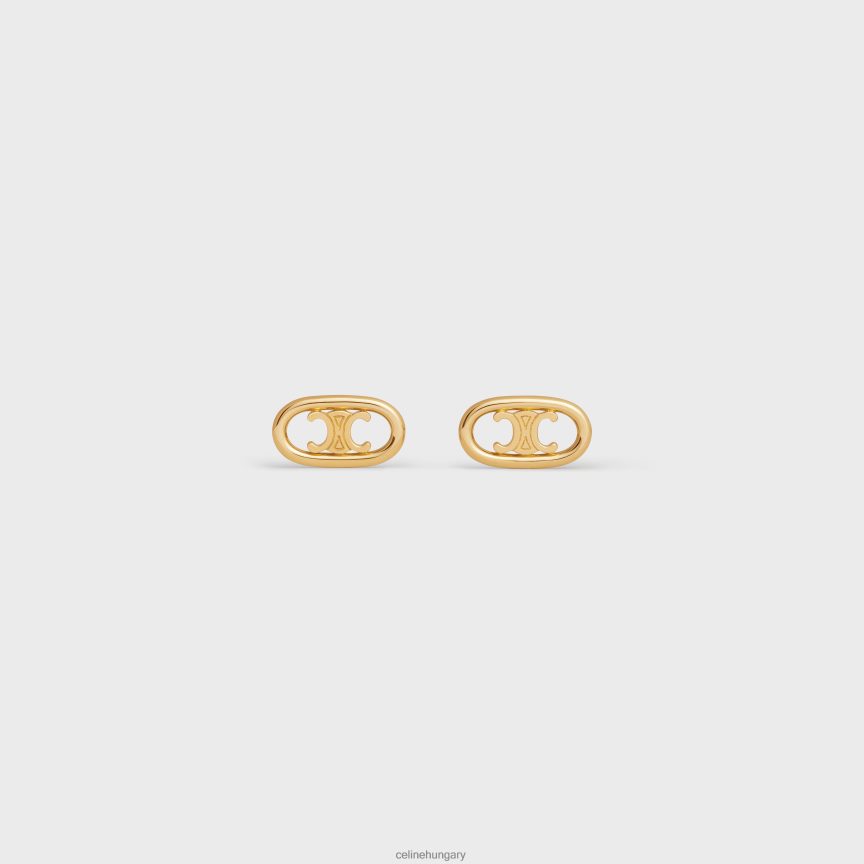 kiegészítők CELINE maillon triomphe becsapódik sárga arany nők J6P4881386
