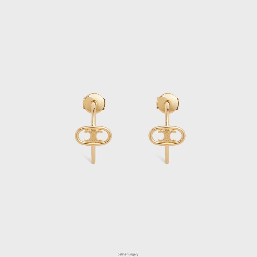kiegészítők CELINE maillon triomphe karikázik be sárga arany nők J6P4881385