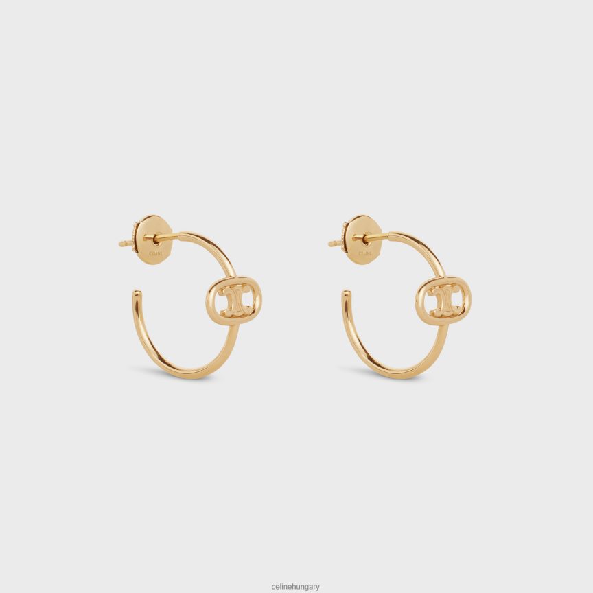 kiegészítők CELINE maillon triomphe karikázik be sárga arany nők J6P4881385