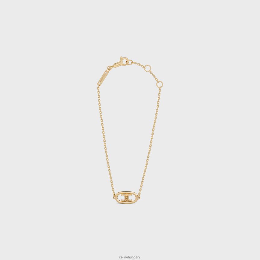kiegészítők CELINE maillon triomphe karkötő be sárga arany nők J6P4881384