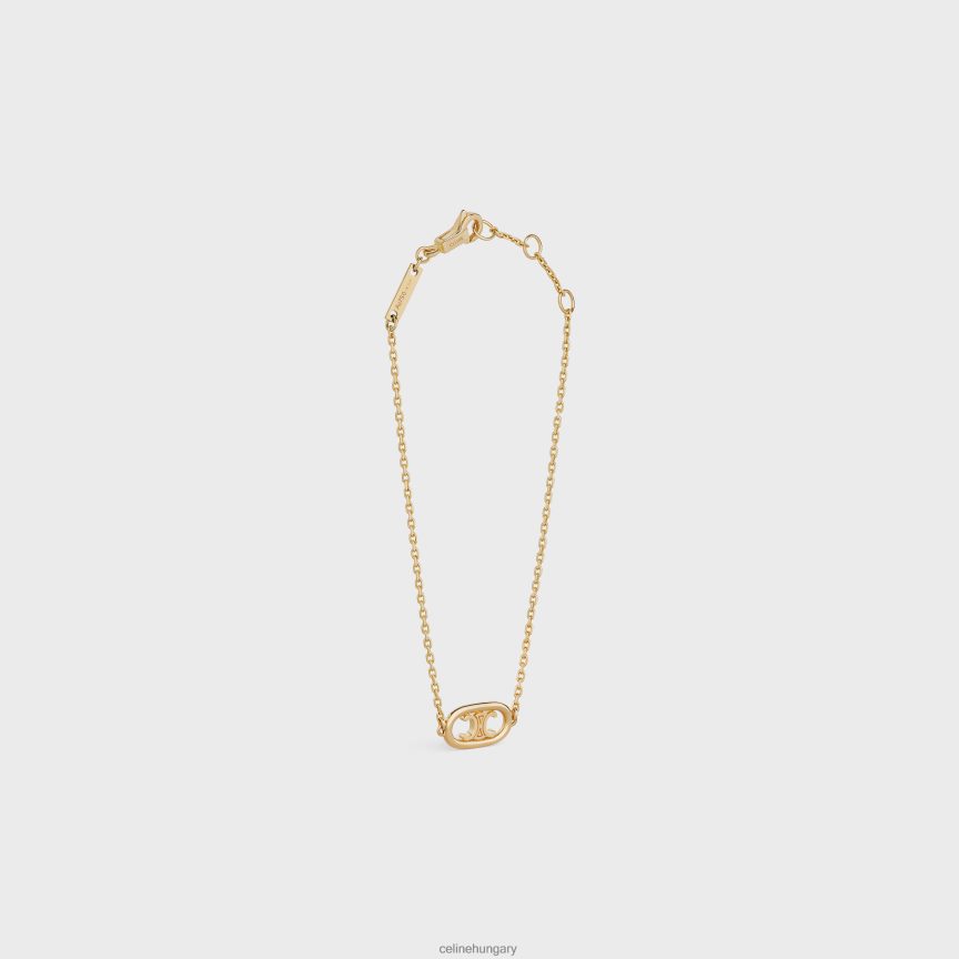kiegészítők CELINE maillon triomphe karkötő be sárga arany nők J6P4881384
