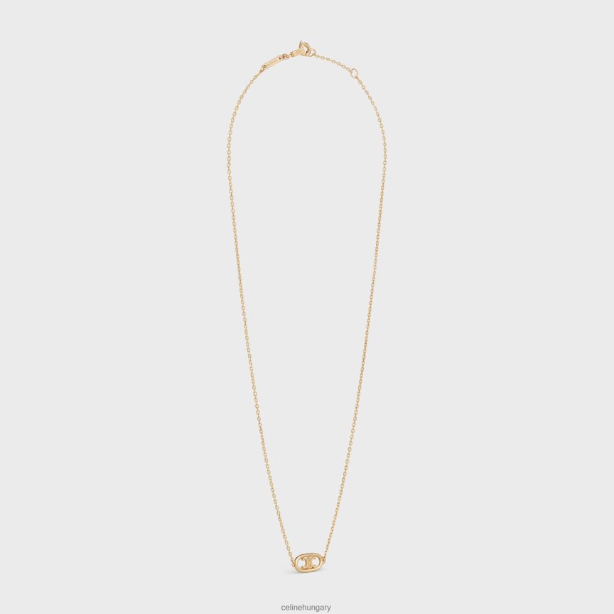 kiegészítők CELINE maillon triomphe nyaklánc be sárga arany nők J6P4881383