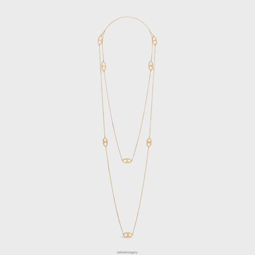 kiegészítők CELINE maillon triomphe sautoir be sárga arany nők J6P4881388