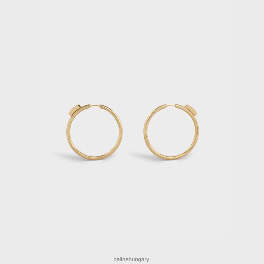 kiegészítők CELINE rendszere nagy karikák gyémántban sárga arany és fehér nők J6P4881424