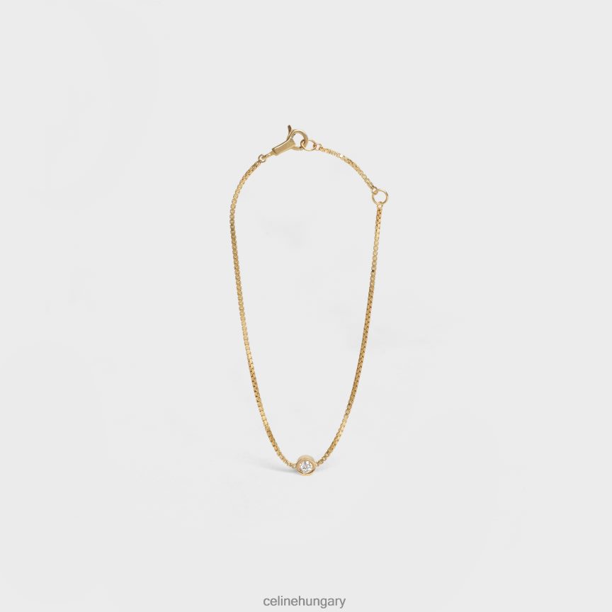 kiegészítők CELINE szentimentális briliáns gyémánt karkötő sárga arany és fehér nők J6P4881401