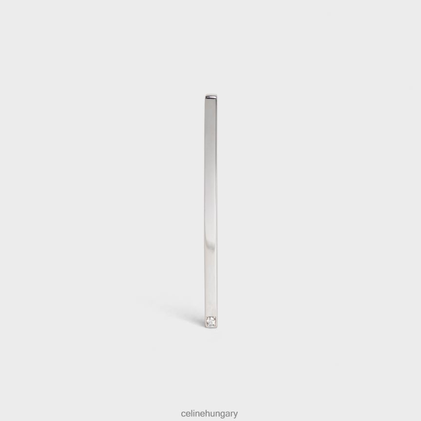 kiegészítők CELINE szentimentális egyenes gyémánt fülbevaló fehér arany és fehér nők J6P4881400