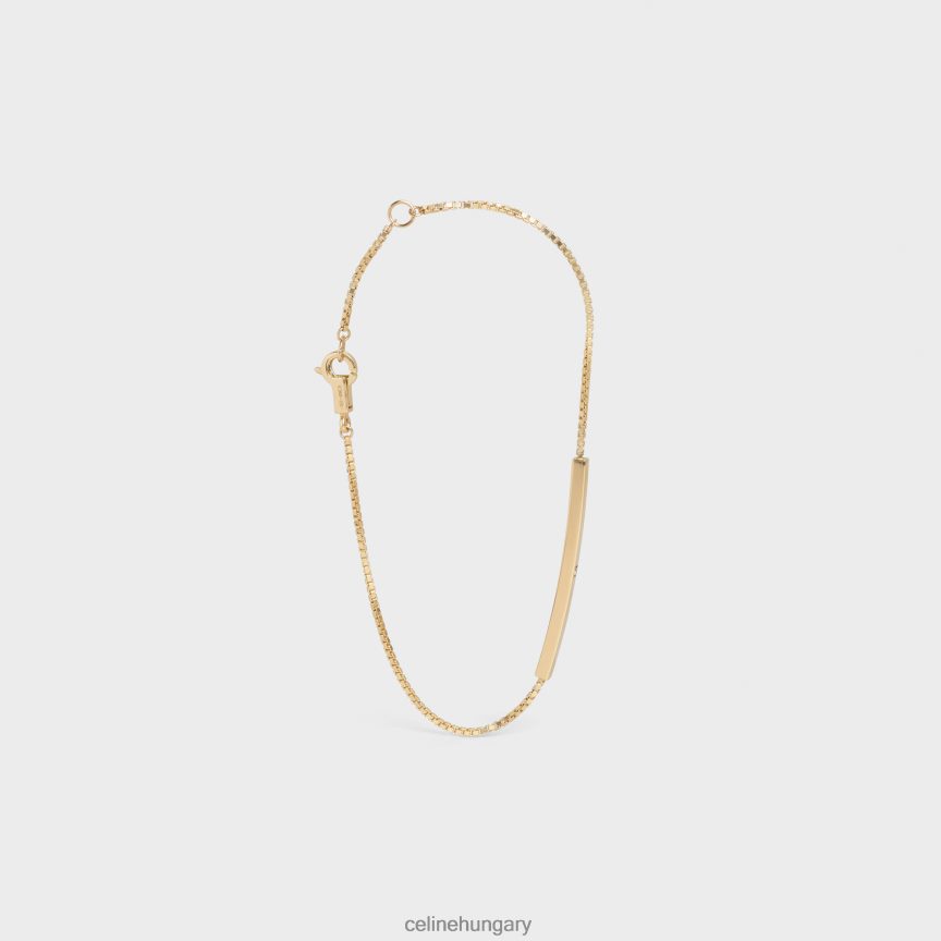 kiegészítők CELINE szentimentális egyenes gyémánt karkötő sárga arany és fehér nők J6P4881398