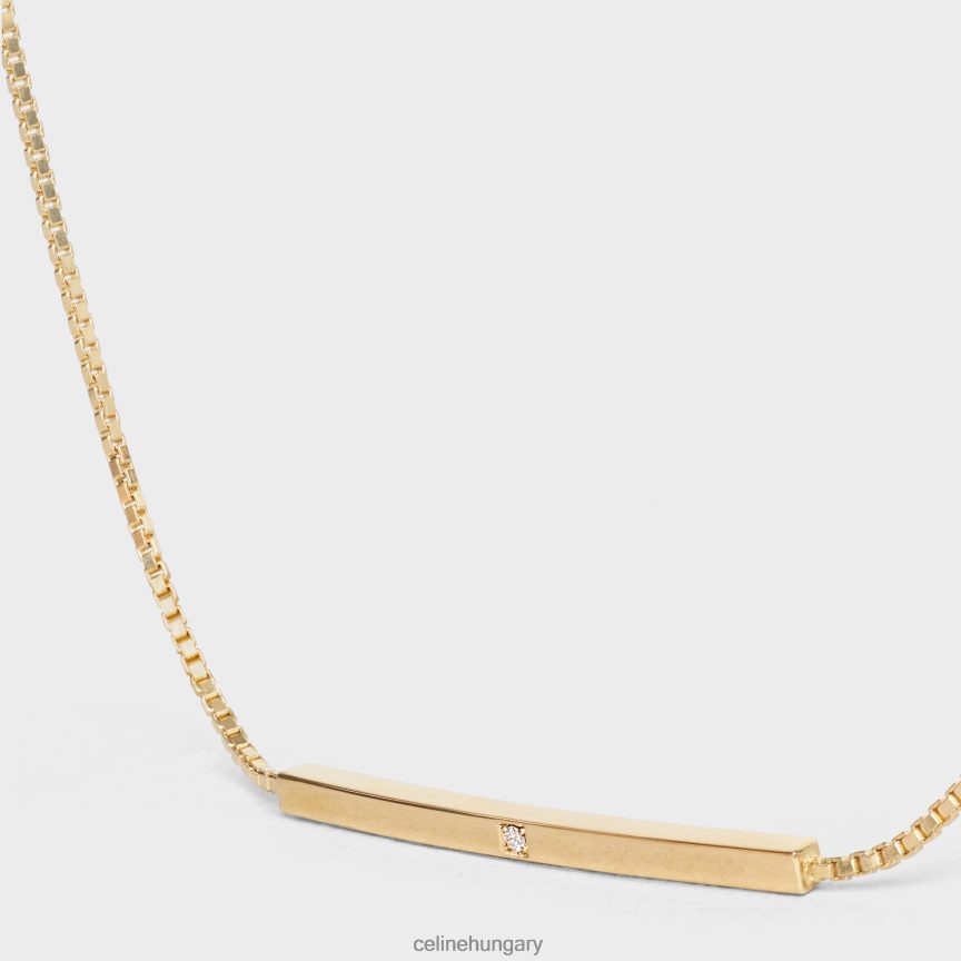kiegészítők CELINE szentimentális egyenes gyémánt karkötő sárga arany és fehér nők J6P4881398