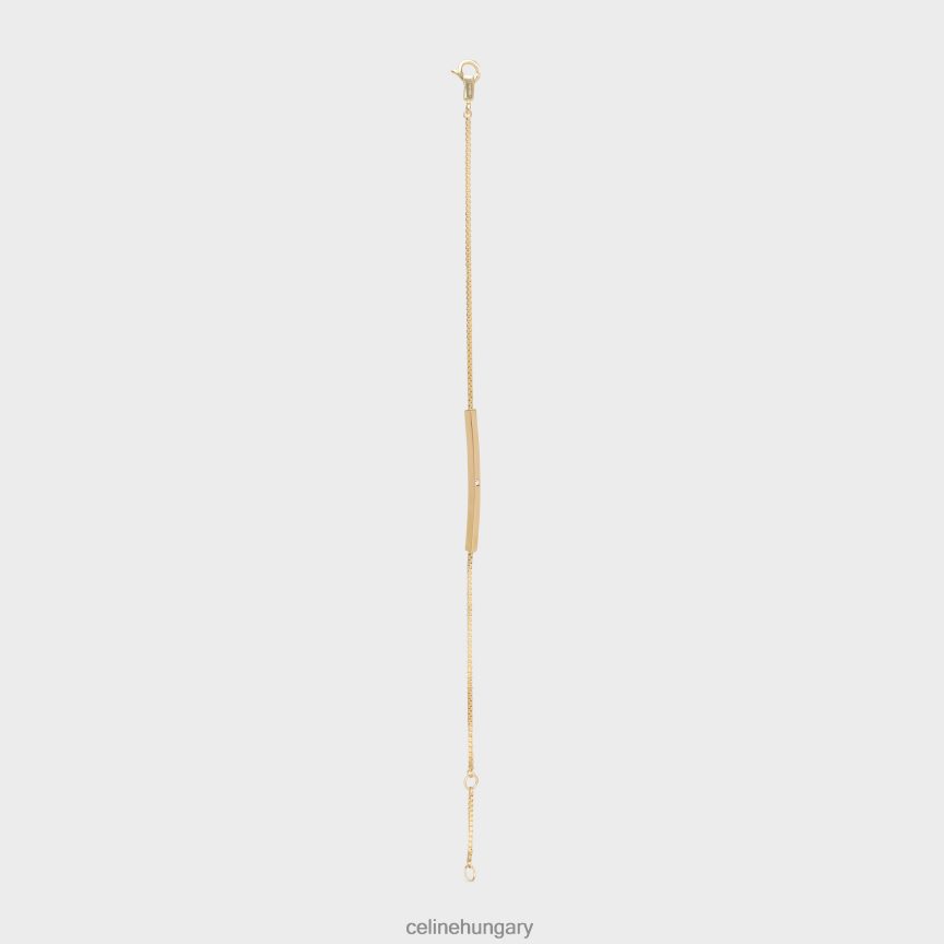 kiegészítők CELINE szentimentális egyenes gyémánt karkötő sárga arany és fehér nők J6P4881398