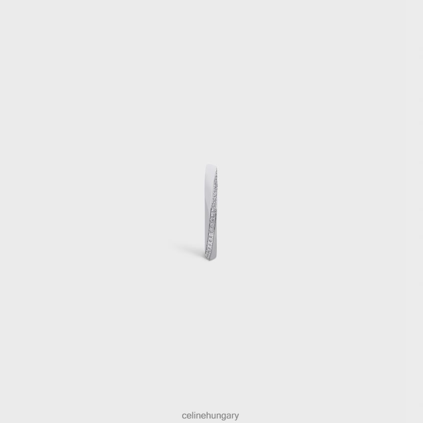 kiegészítők CELINE torziós gyűrű gyémántban fehér arany és fehér nők J6P4881412