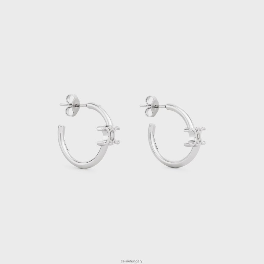 kiegészítők CELINE triomphe aszimmetrikus sárgaréz karika ródium bevonattal ezüst nők J6P4881292