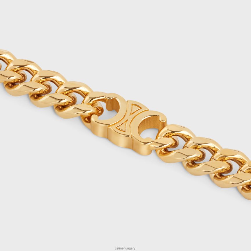 kiegészítők CELINE triomphe kis ínyenc karkötő sárgaréz kivitelben Arany nők J6P4881278