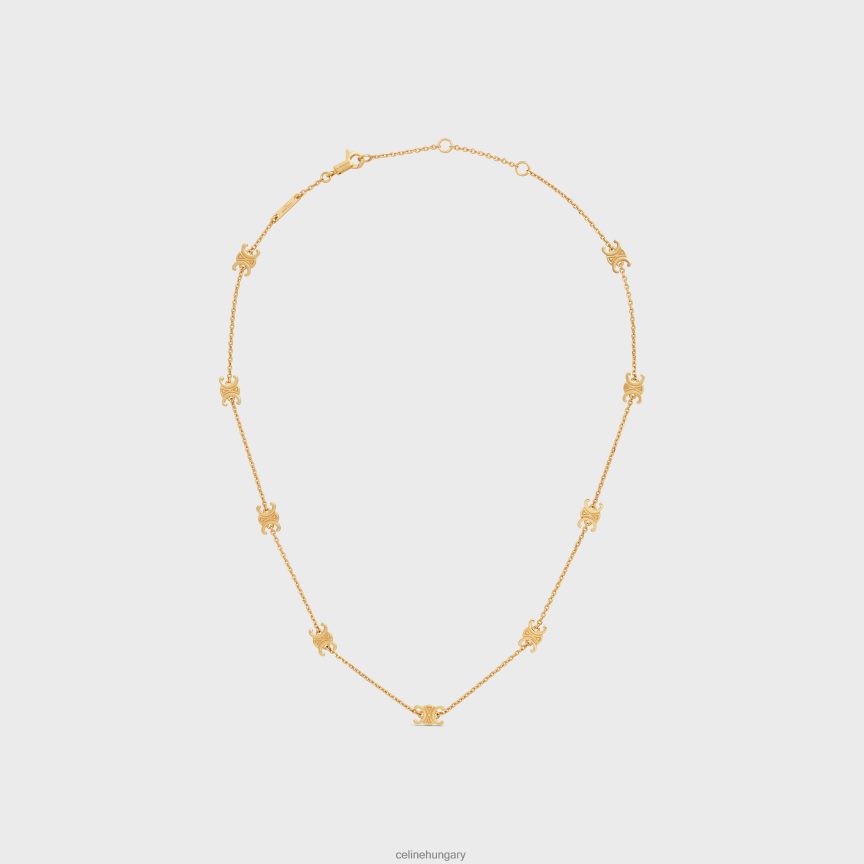 kiegészítők CELINE triomphe mini triomphe nyaklánc sárgaréz kivitelben Arany nők J6P4881296