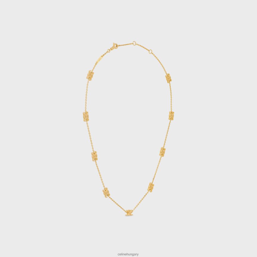 kiegészítők CELINE triomphe mini triomphe nyaklánc sárgaréz kivitelben Arany nők J6P4881296