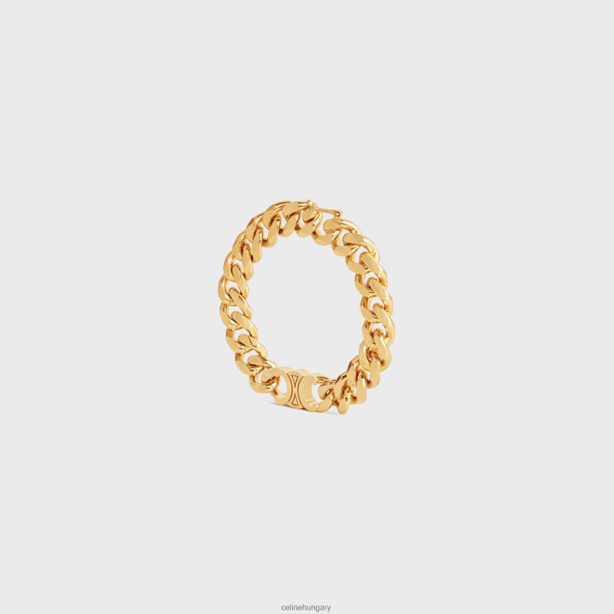 kiegészítők CELINE triomphe ínyenc karkötő sárgaréz kivitelben Arany nők J6P4881311