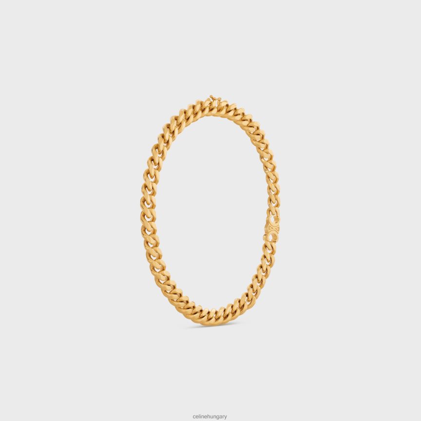 kiegészítők CELINE triomphe ínyenc nyaklánc sárgarézből, felülettel Arany nők J6P4881310