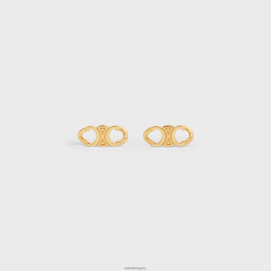 kiegészítők CELINE triomphe ínyenc szegecsek sárgarézből, felülettel Arany nők J6P4881312