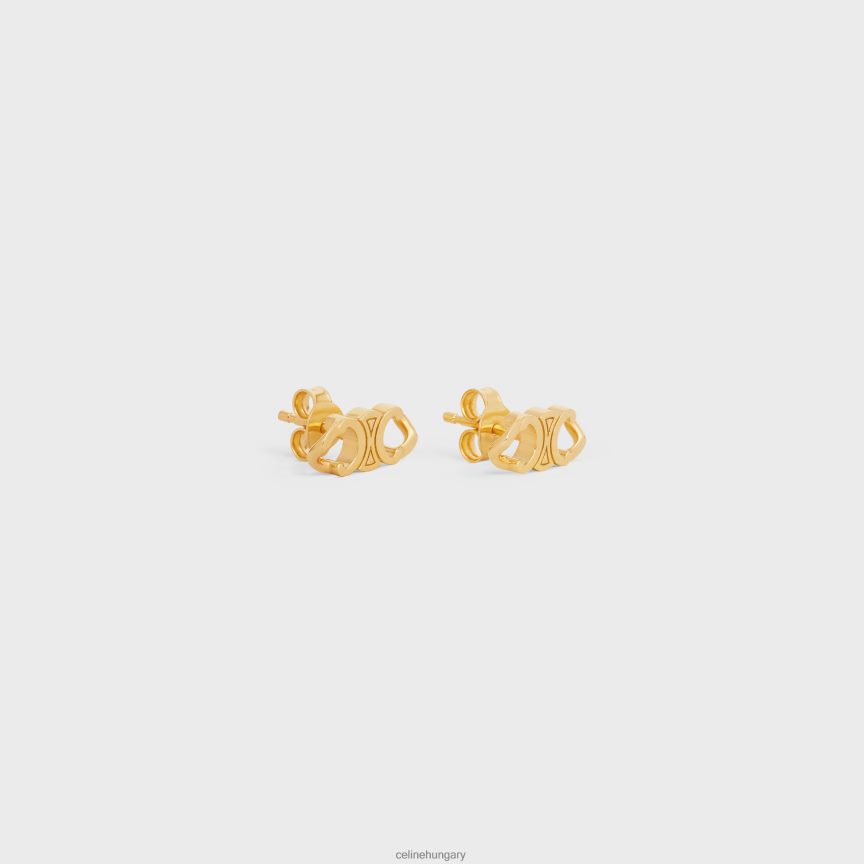 kiegészítők CELINE triomphe ínyenc szegecsek sárgarézből, felülettel Arany nők J6P4881312