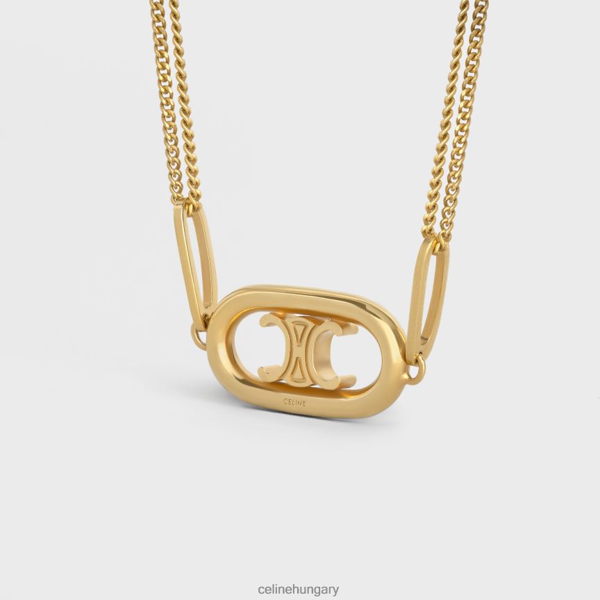 kiegészítők CELINE triumph nyaklánc sárgarézből Arany nők J6P4881315