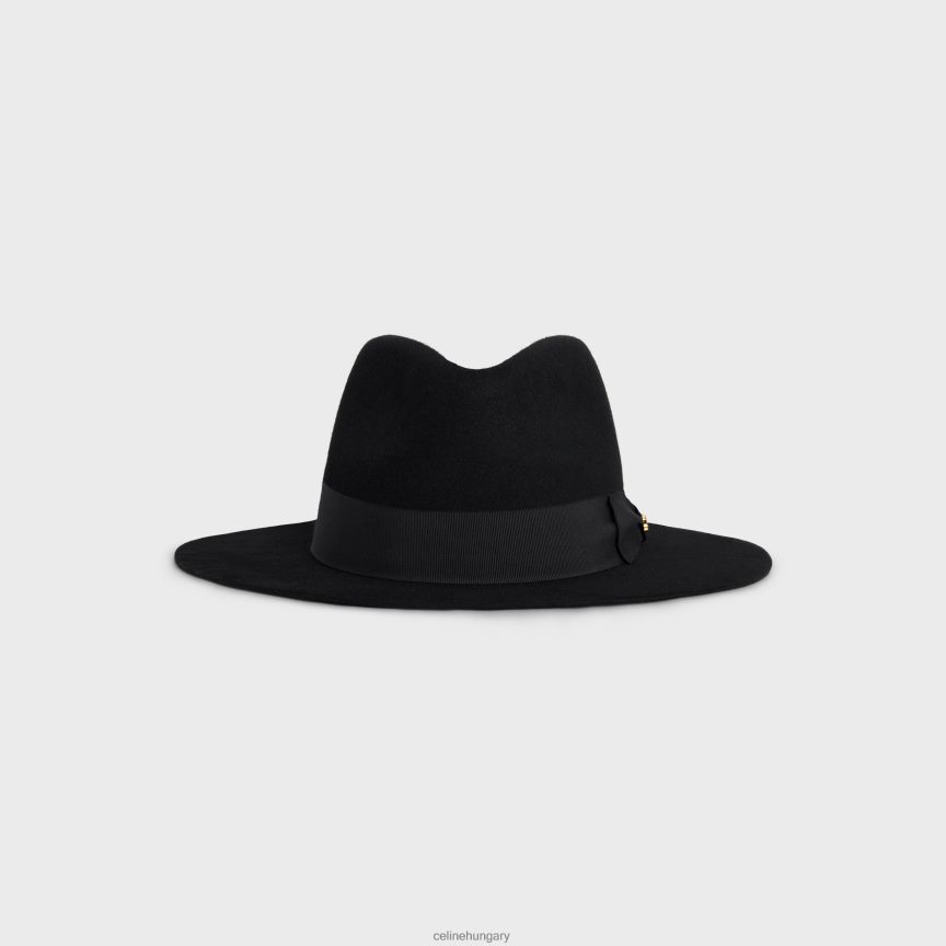 kiegészítők CELINE fedora kalap filcben fekete nők J6P4881193