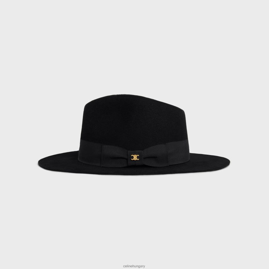 kiegészítők CELINE fedora kalap filcben fekete nők J6P4881193