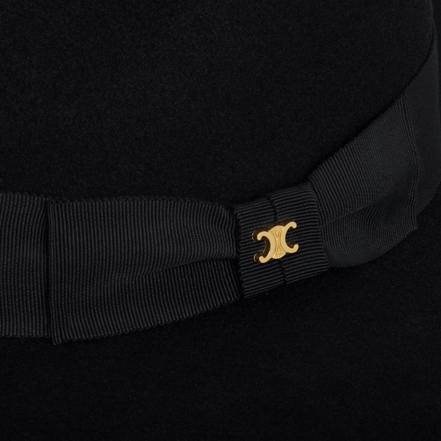 kiegészítők CELINE fedora kalap filcben fekete nők J6P4881193